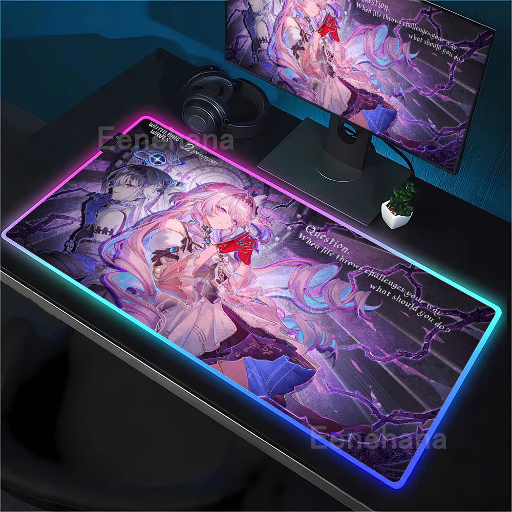 Rgb Keyboard Wrist Rest - RGB Mousepad Gaming Wuthering Waves Denia