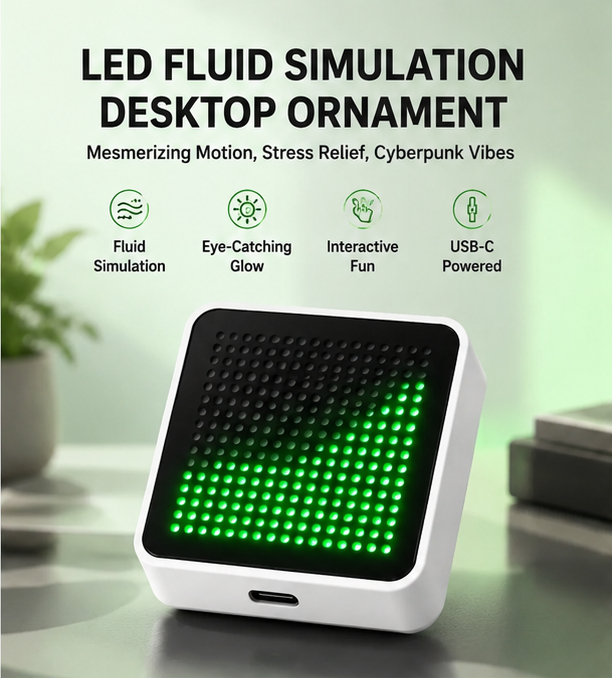 LED Fluid Simulation Desktop O - Pc Gaming Setup recension och pris