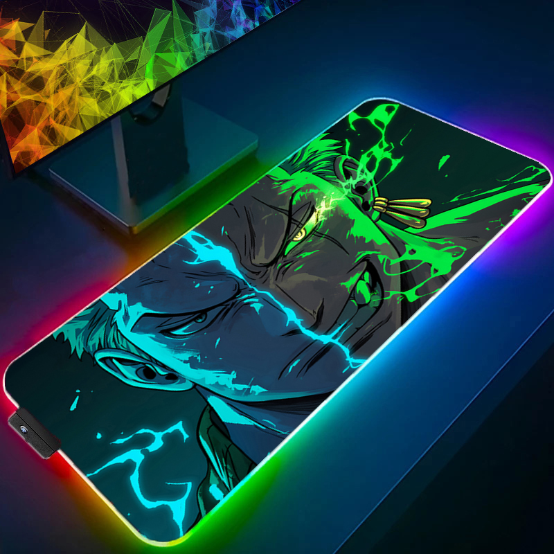 ONE PIECE Zoro Mouse Pad RGB G - Rgb Keyboard Wrist Rest recension och pris