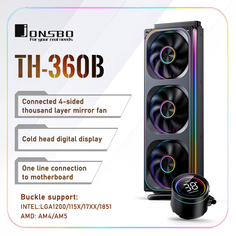 Jonsbo TH-360 AIO CPU Liquid C - Pc Water Cooling recension och pris