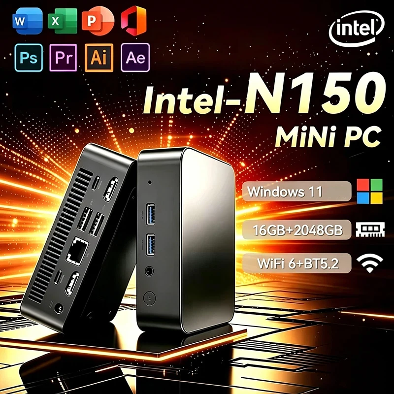NEW Mini PC Windows 11 Intel N - Pc Gaming Setup recension och pris