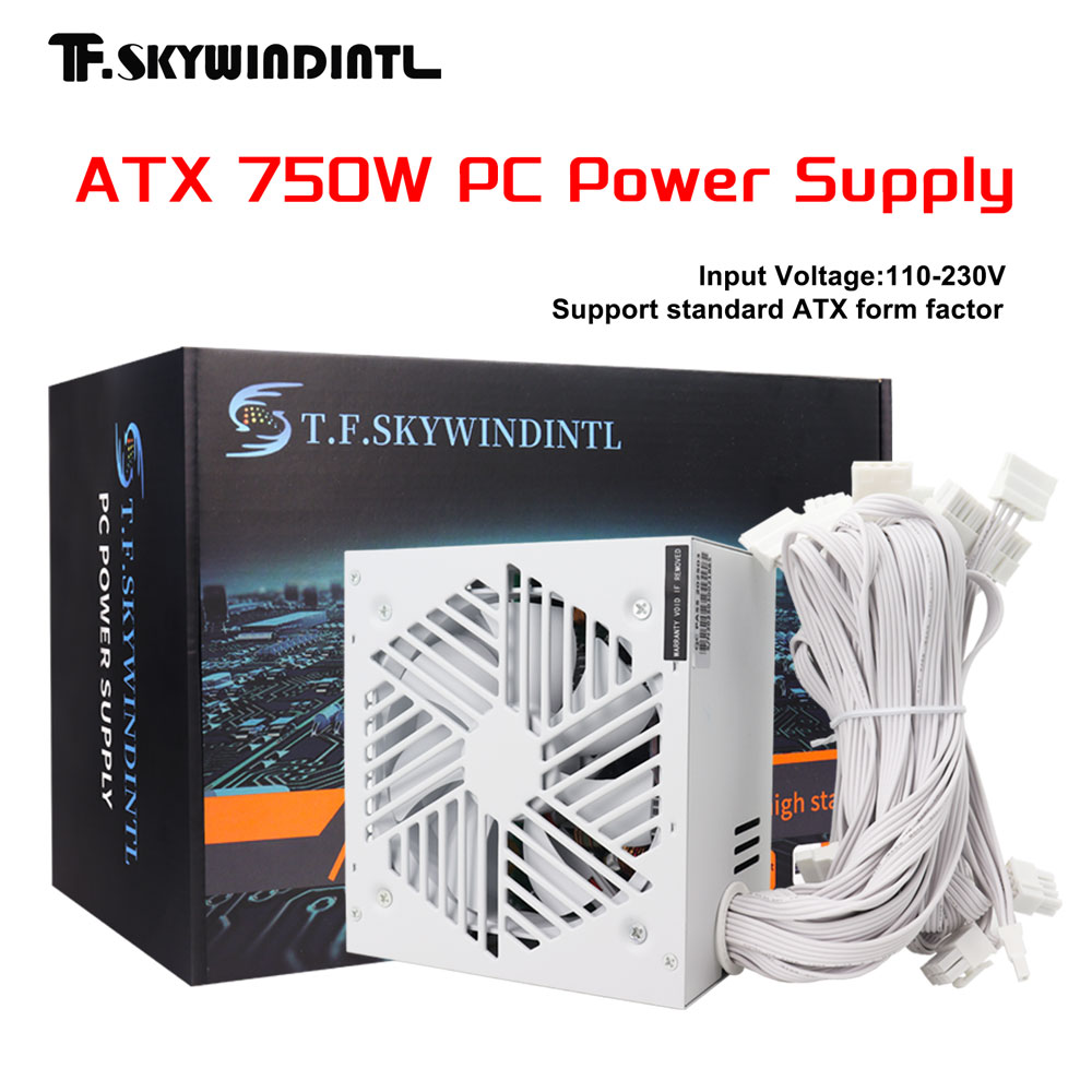 White 750W PSU PC Power Supply - Pc Gaming Watt recension och pris